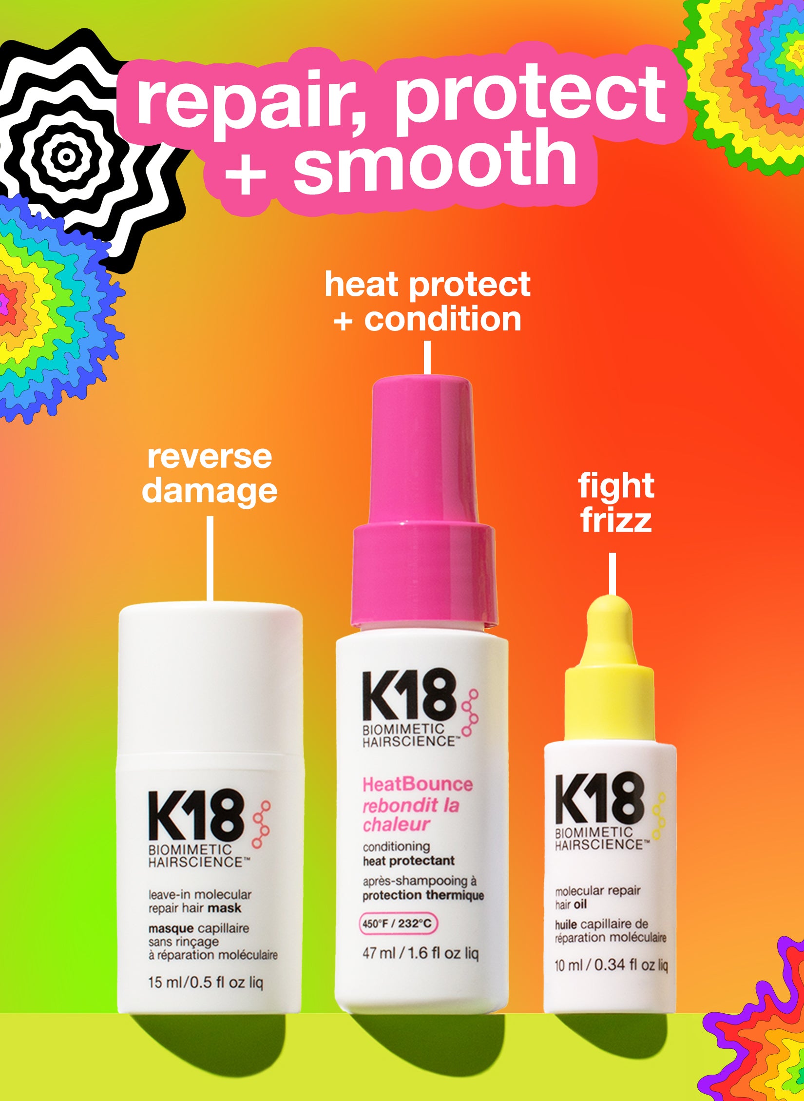 repair, protect + smooth holiday kit