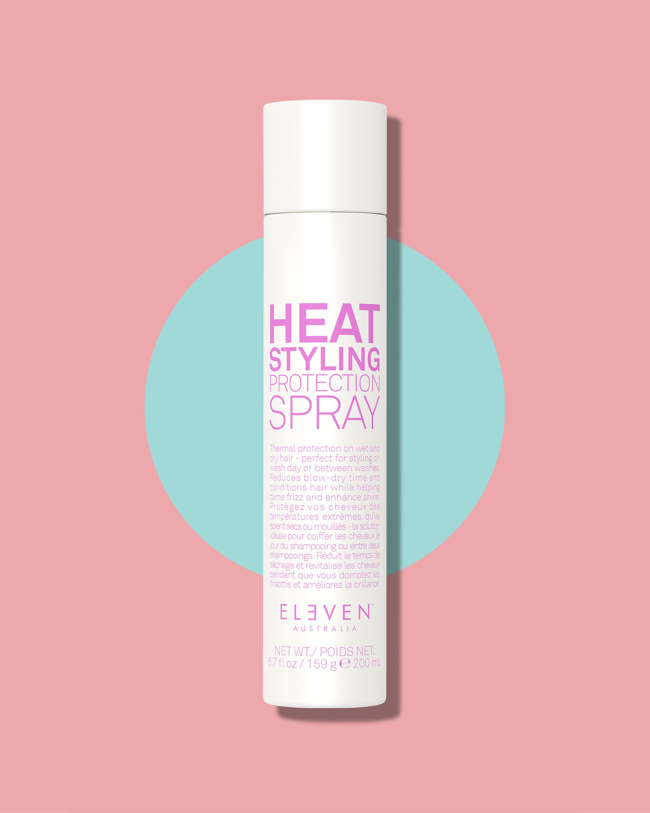 Heat Styling Protection Spray 200ml with Clips