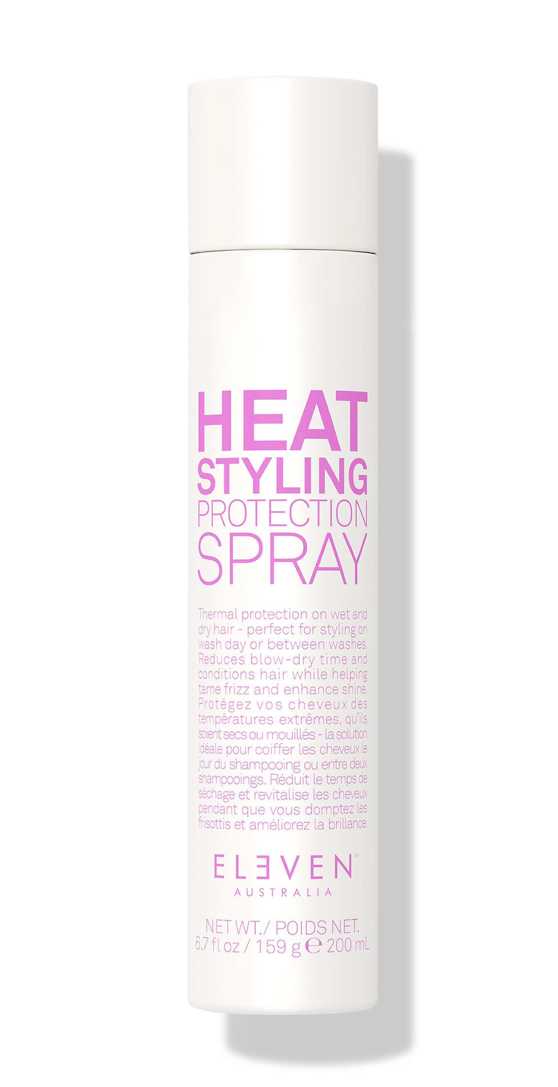 Heat Styling Protection Spray 200ml with Clips